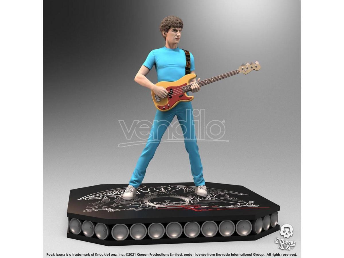 Queen Rock Iconz Statua John Deacon Edizione Limitata 23  Cm Knucklebonz