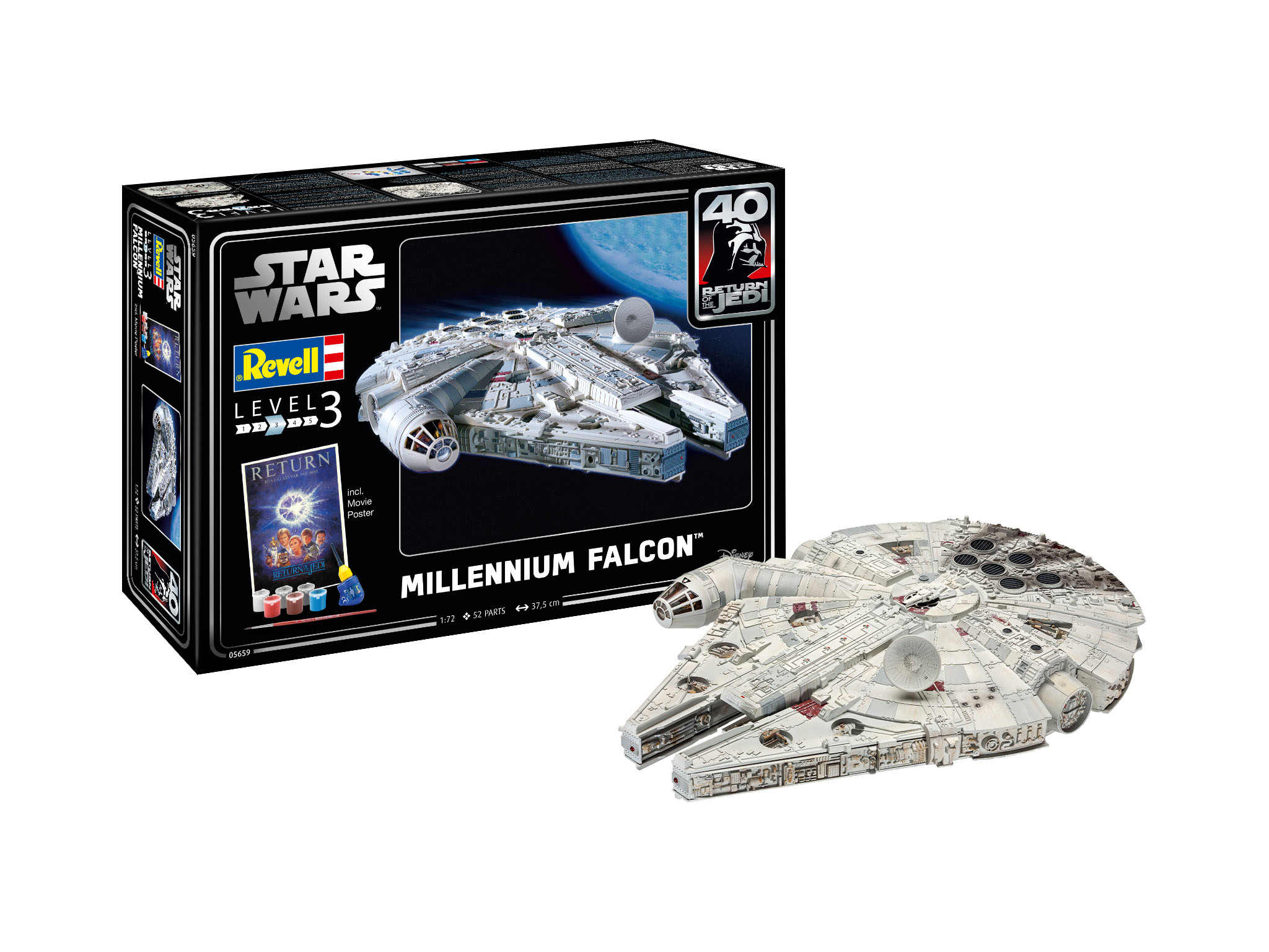 Star Wars Millennium Falcon Gift Set 1:72 Plastic Model Kit REVELL
