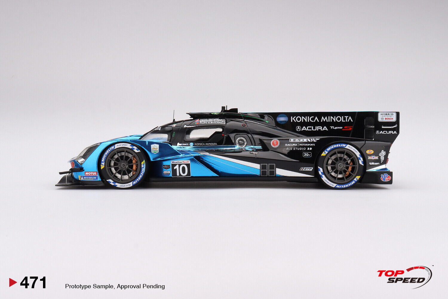 Top Speed TS0471 1/18 Acura ARX-06 GTP #10 2023 Imsa Daytona 24 Ore 2nd Mettere