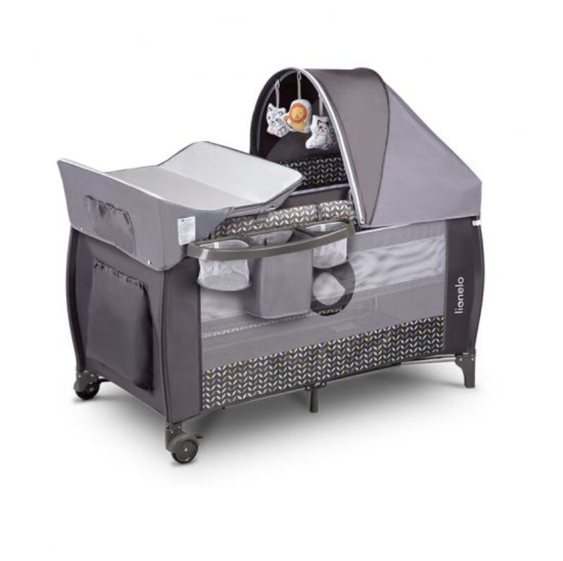 GIOCATTOLO Baby crib Sven (LO-SVEN PLUS GREY SCANDI)