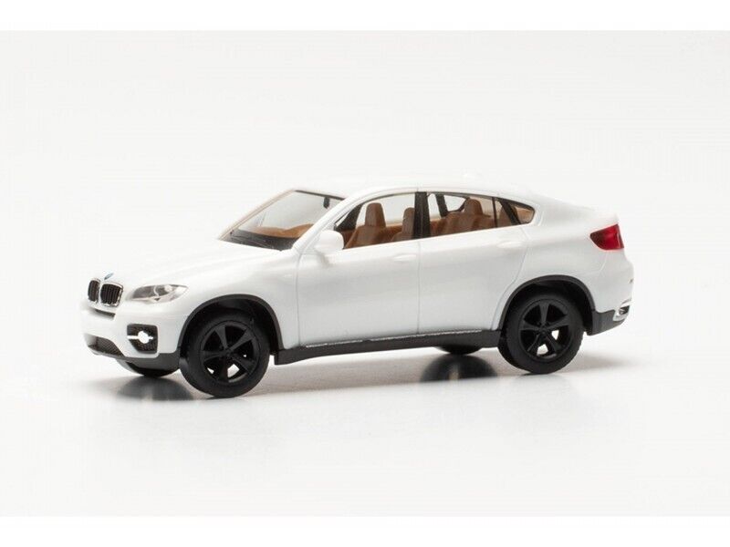 Herpa 1/87 BMW X6 bianco cerchi neri
