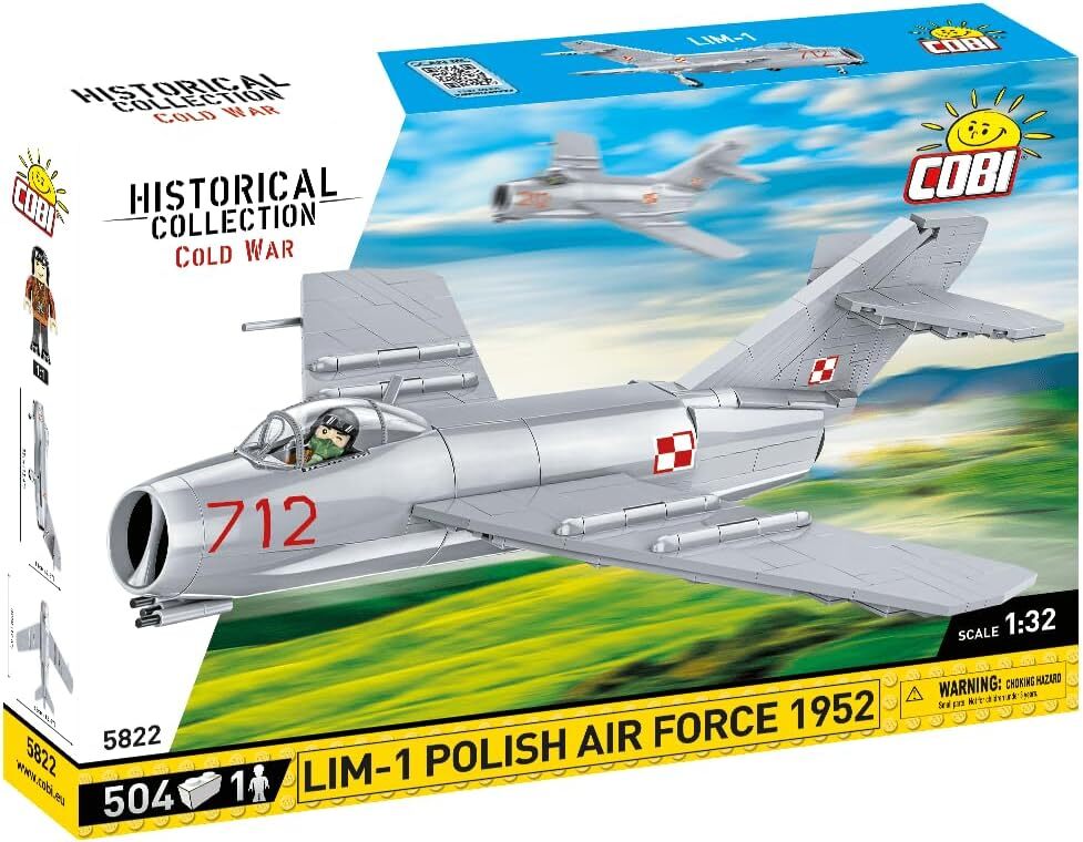 COBI, Aereo militare LIM -1 AERONAUTICA POLACCA 1952 - 504 pezzi, 1/32,  COB5822
