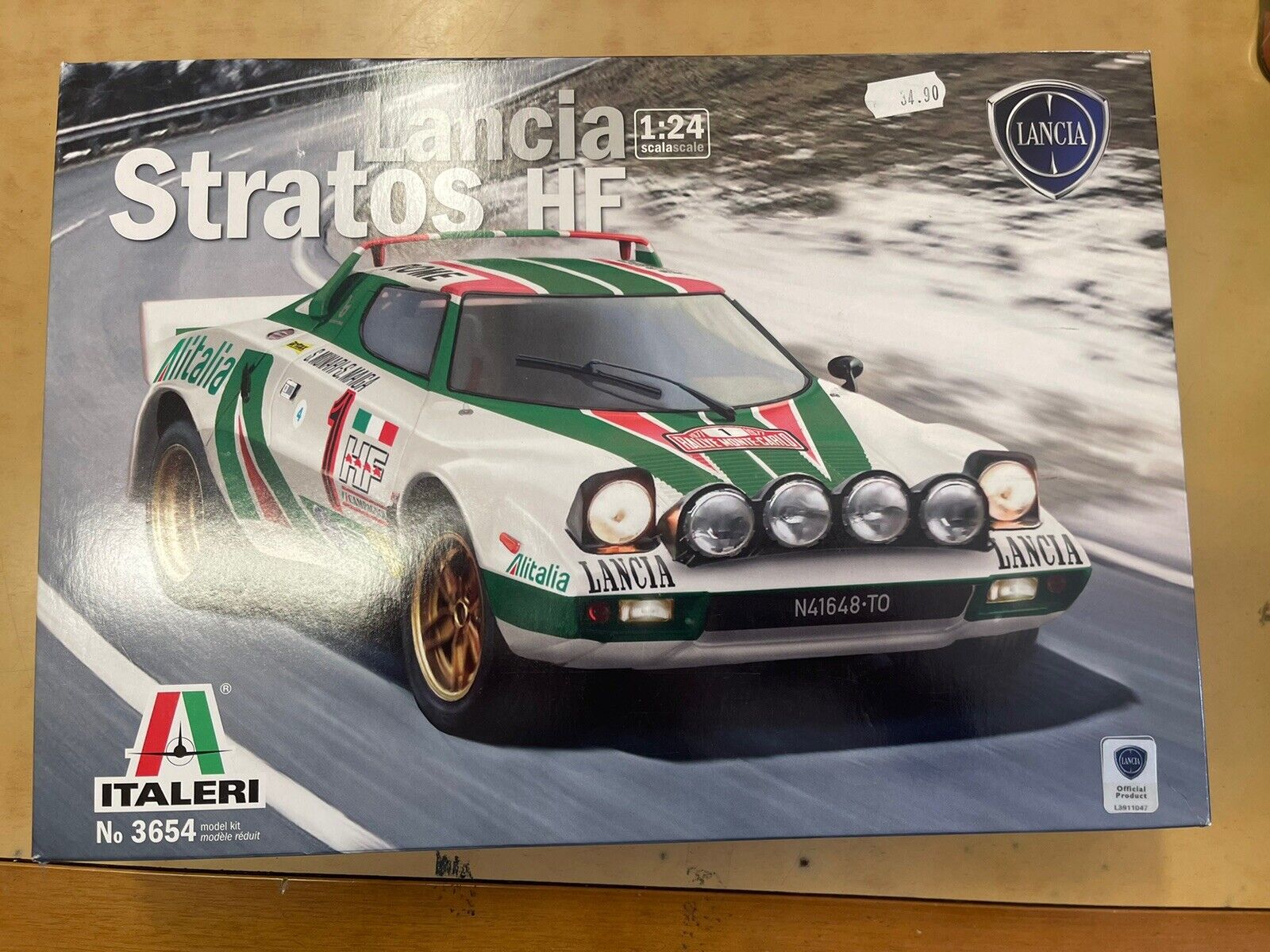 ITALERI 3654 LANCIA STRATOS HF ALITALIA 1974 MODEL KIT SCALA 1/24