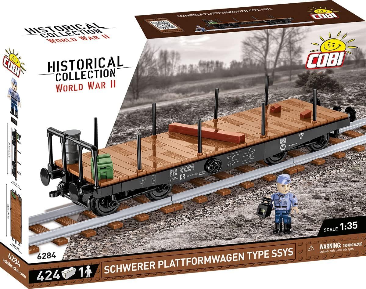 COBI - Carro con pianale tedesco tipo SSYS – 424 pezzi - 1/35 - COB6284