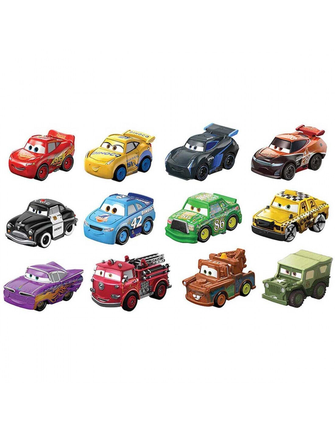MATTEL Disney Pixar Cars Mini Racers Veicoli Assortiti GKF65 in offerta
