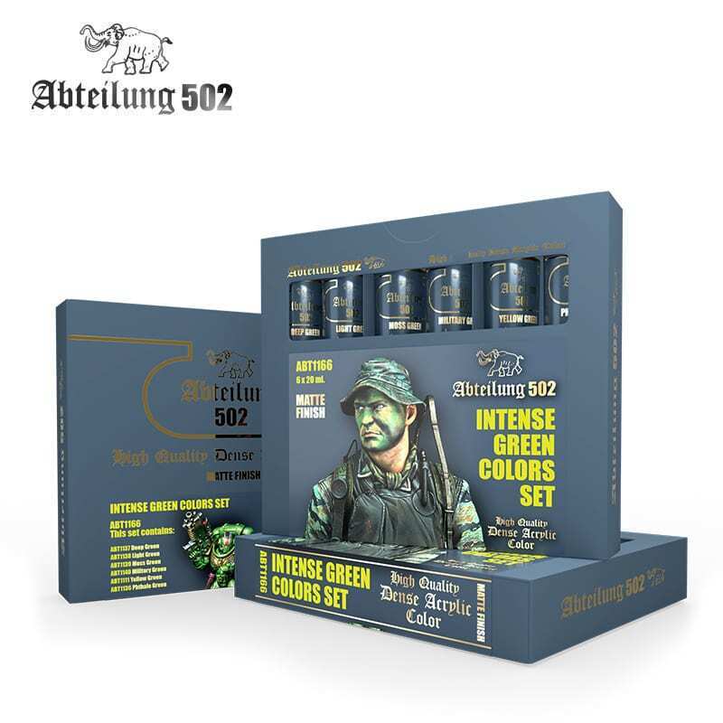 Intense Greens Dense Acrylic Colors Set ABT1166 ABTEILUNG 502