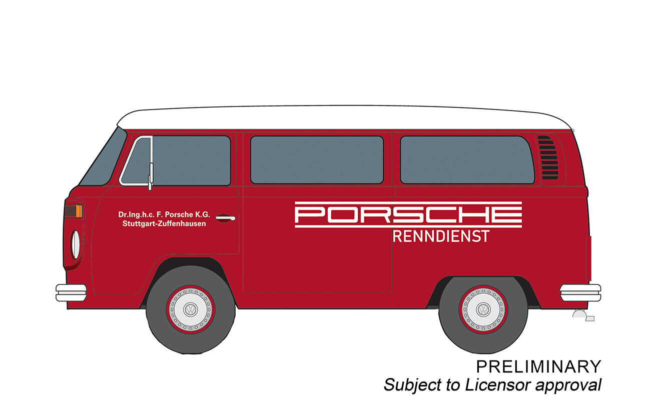 Volkswagen VW Bus T2b Porsche Renndienst Slot Car Model CARRERA