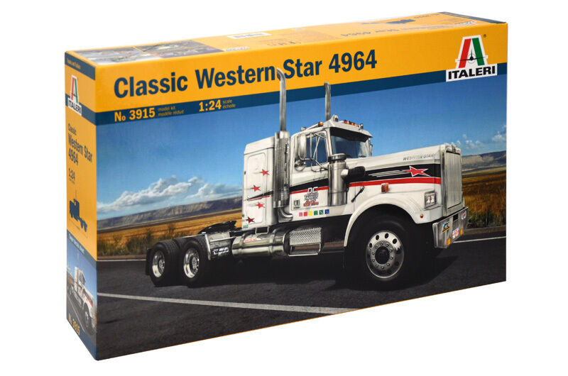 ITALERI 1:24 KIT TRUCK CAMION CLASSIC WESTERN STAR 4964 LUNGHEZZA 34 CM ART 3915