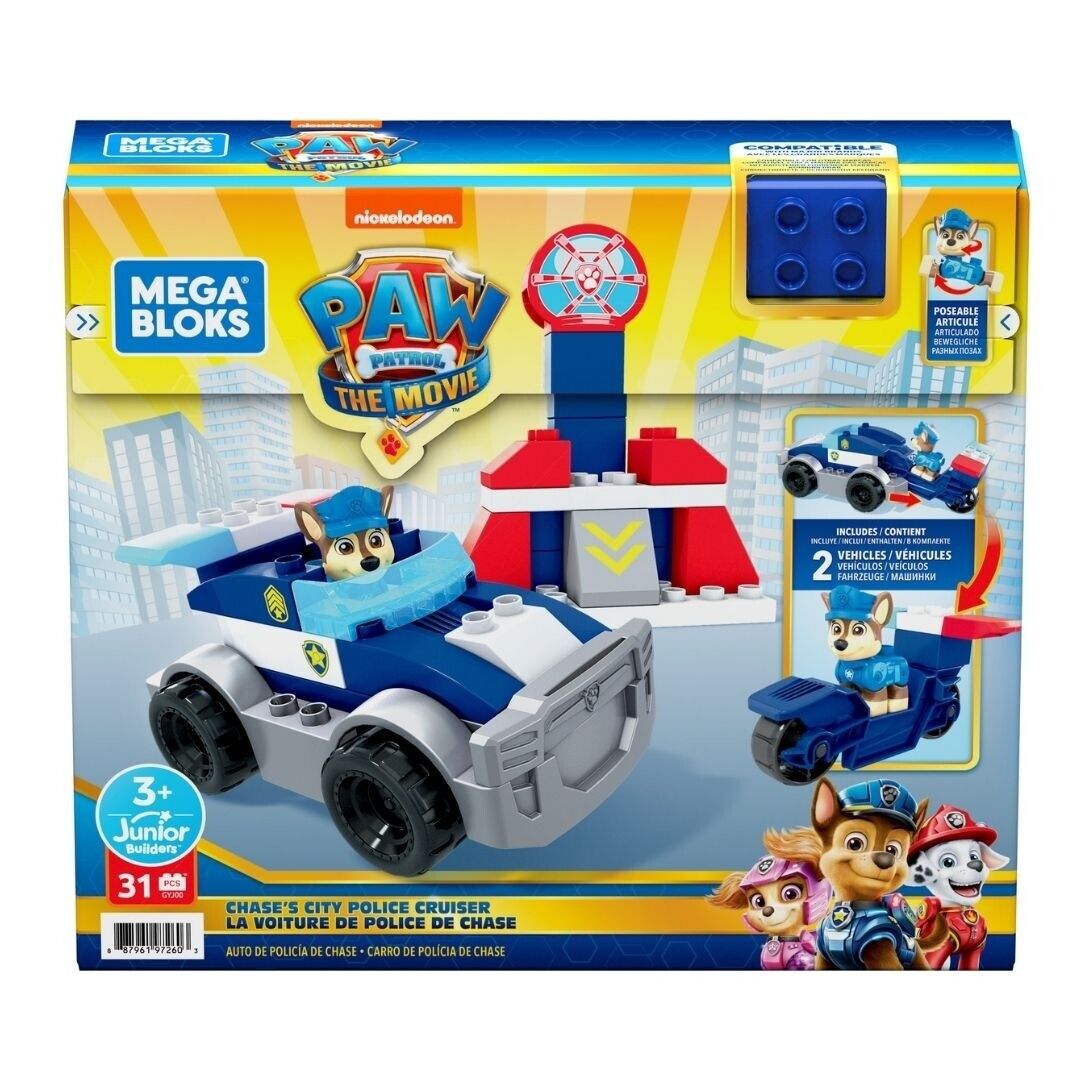 Mega Bloks Paw Patrol Auto di Pattuglia di Chase