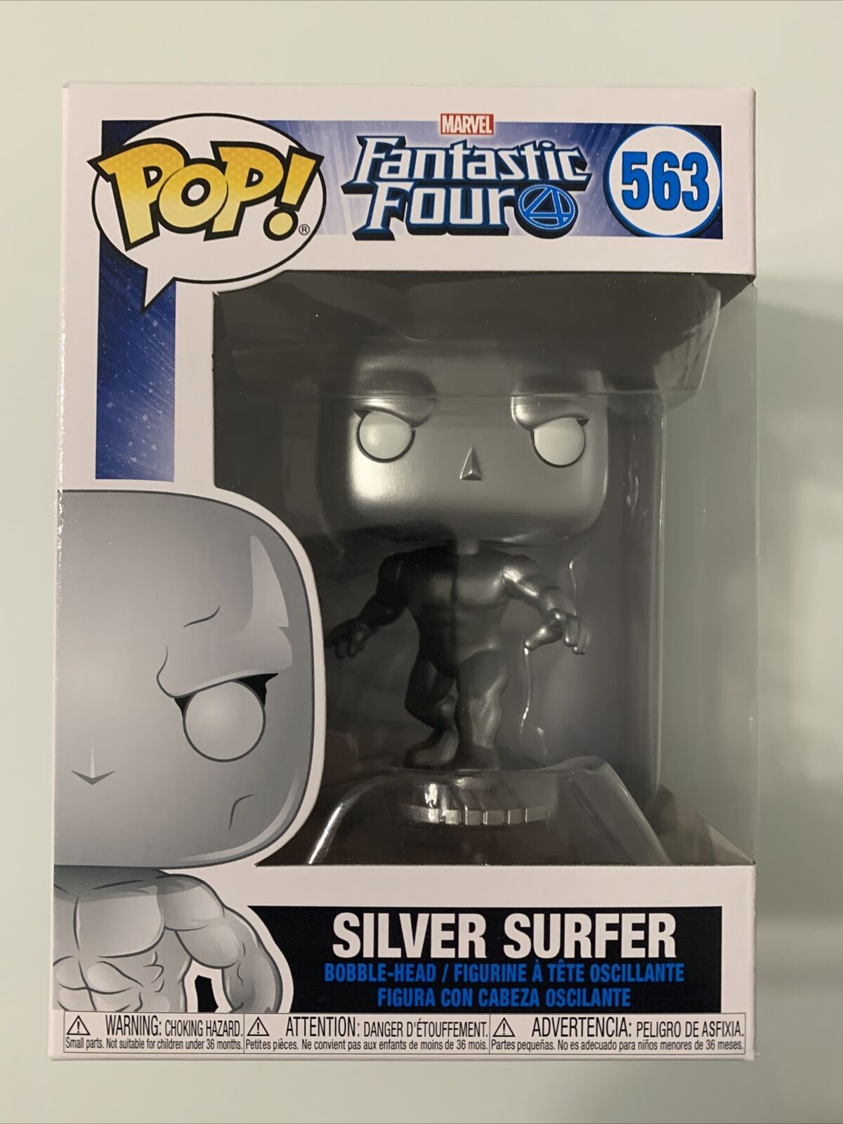 Funko 44992 Pop Marvel: Fantastic Four - Silver Surfer Collectible