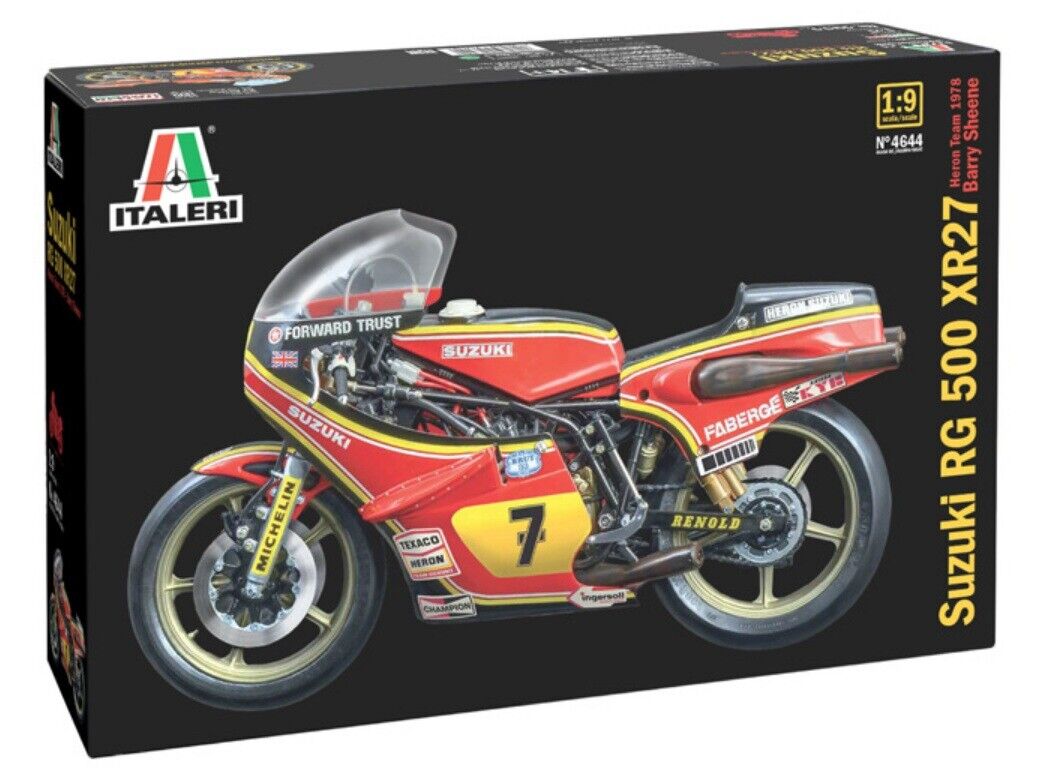 ITALERI 1:9 KIT MOTO SUZUKI RG 500 XR27 HERON TEAM 1978 BARRY SHEENE ART 4644