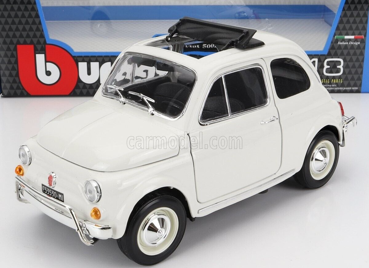 1/18 BURAGO - FIAT - 500L OPEN ROOF 1968 BU12035W