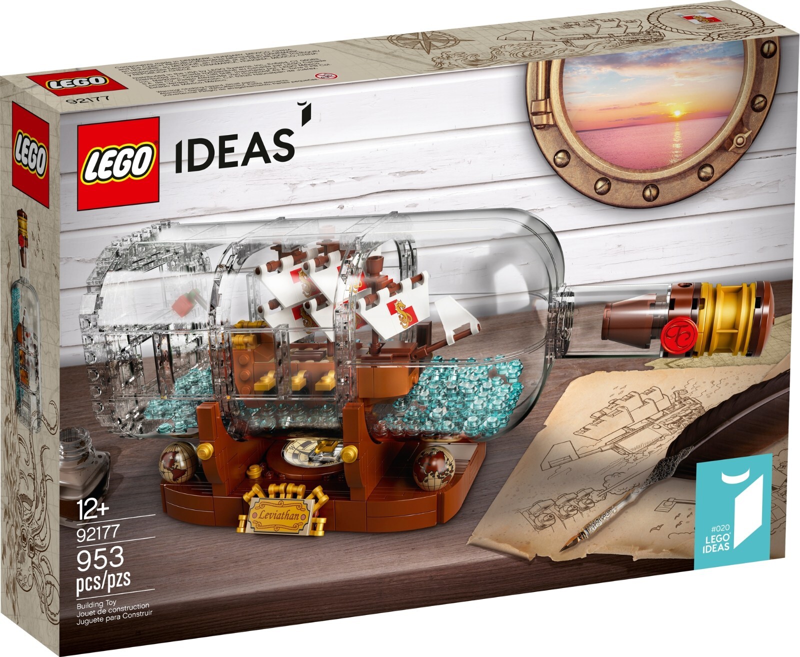 LEGO 92177 IDEAS NAVE IN BOTTIGLIA - MISB NUOVO RITIRATO - NEW SEALED RETIRED