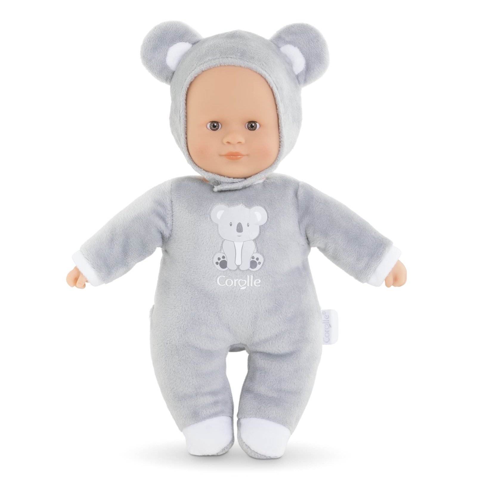 Corolle Sweetheart Koala Doll, Soft Body Doll with Hood, Name Label, Vanilla Fra