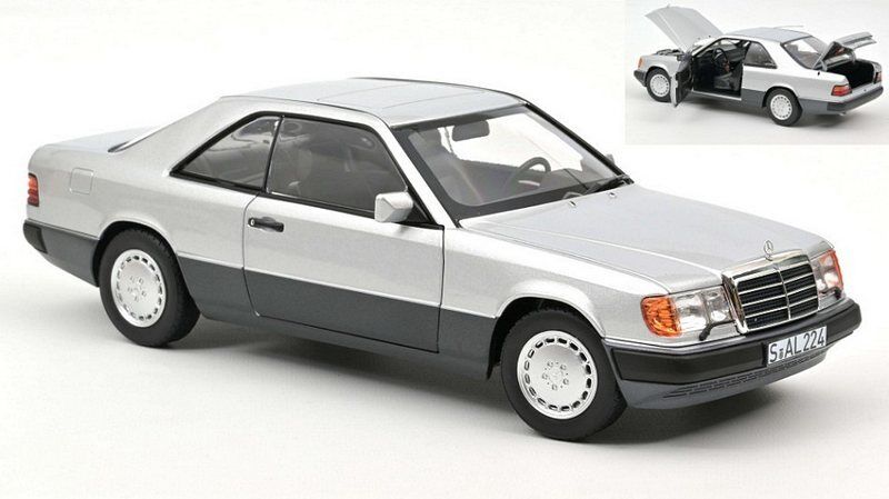 Mercedes 300 CE-24 Coupe 1990 Silver 1:18 Norev 183880