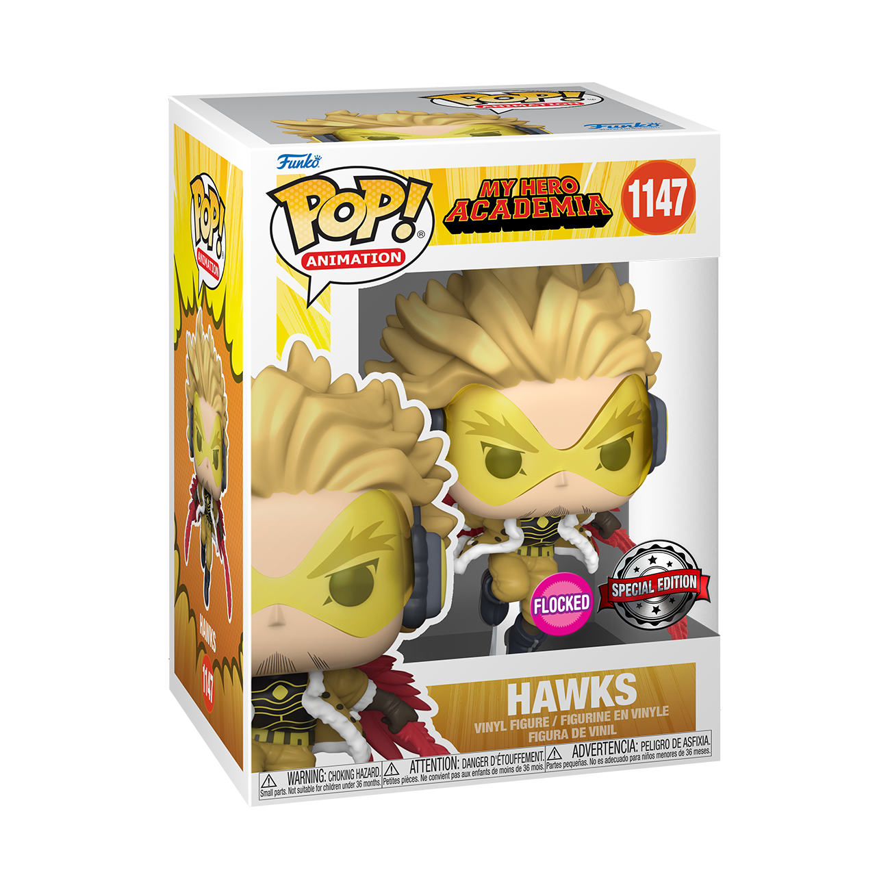 My Hero Academia Hawks (Flocked) Special Edition POP Animation #1147 Figure