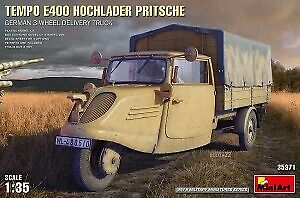 Tempo E400 Hochlader Pritsche. German 3-wheel Delivery Truck 1:35  Kit MINIART