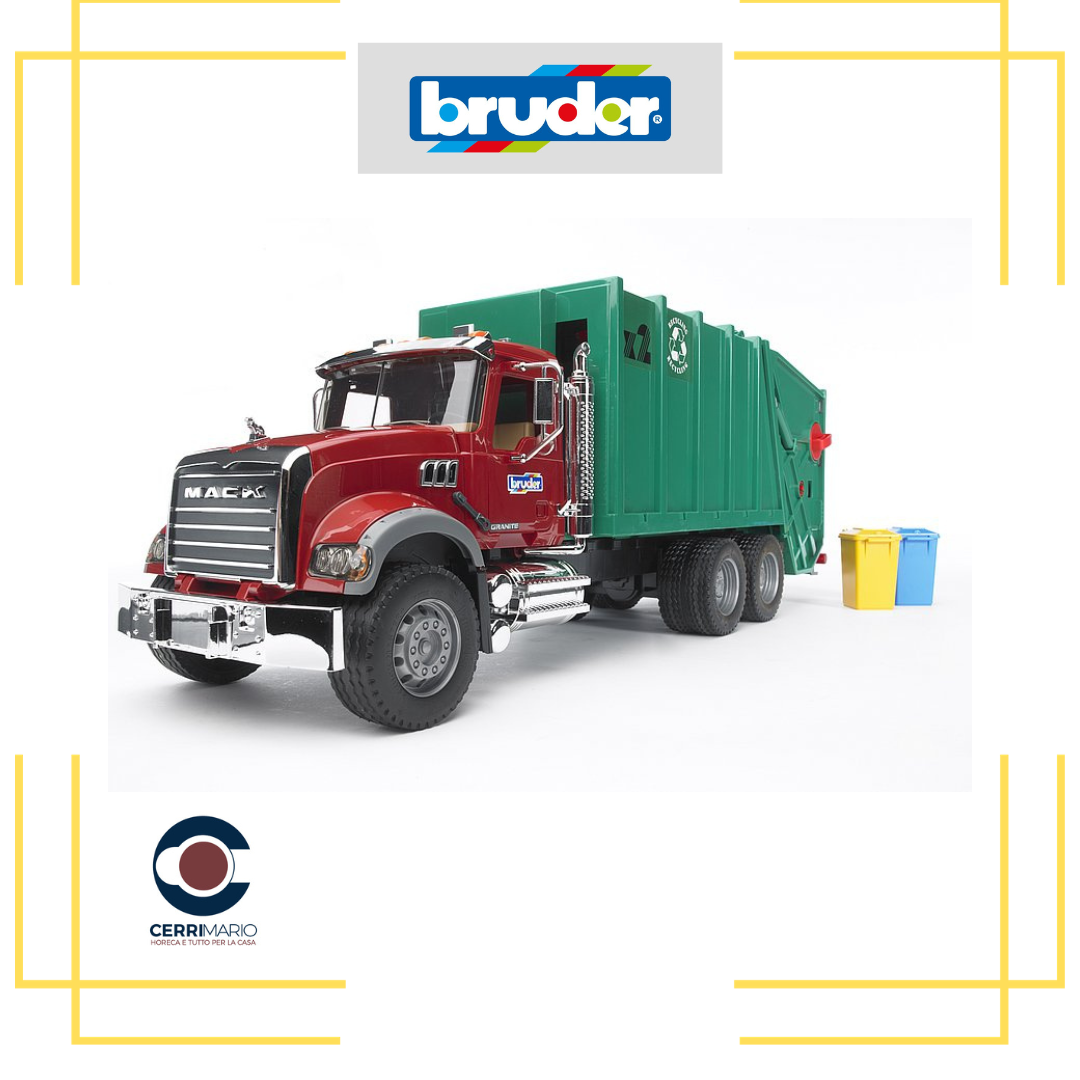 Bruder Camion MAC trasporta rifiuti