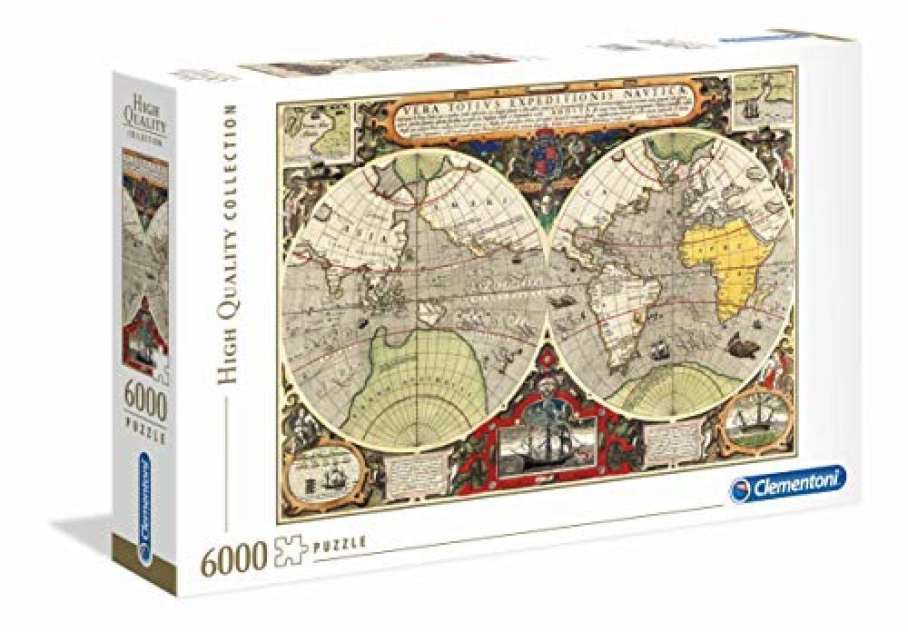 Clementoni 36526 - Collection Puzzle - Antique Nautical Map - 6000 Pezzi - NUOVO
