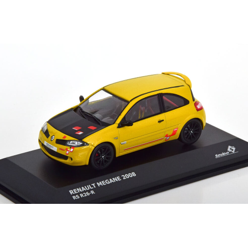 RENAULT MEGANE R26-R 2008 SIRIUS YELLOW 1:43 Solido Auto Stradali Die Cast