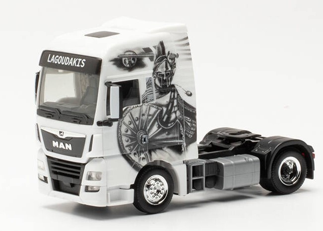 HERPA, MAN TGX XXL 4x2 LAGOUDAKIS 3 Leonida il re di Sparta, 1/87,  HER314923