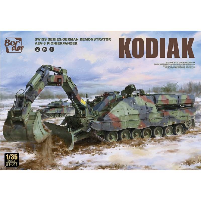 Modellino Char Kodiak Swiss Serie / Tedesco Dimostratore Aev-3 Pionierpanzer (2