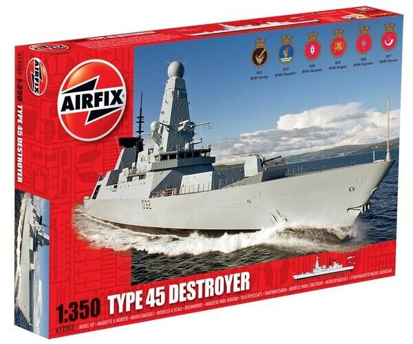Airfix 12203 Type 45 Destroyer  Ship Scale 1/350 Hobby Plastic Kit NEW