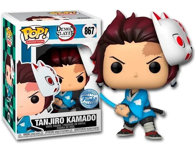 DEMON SLAYER - FUNKO POP Animation #867 - Tanjiro Kamado w/Mask SPECIAL EDITION