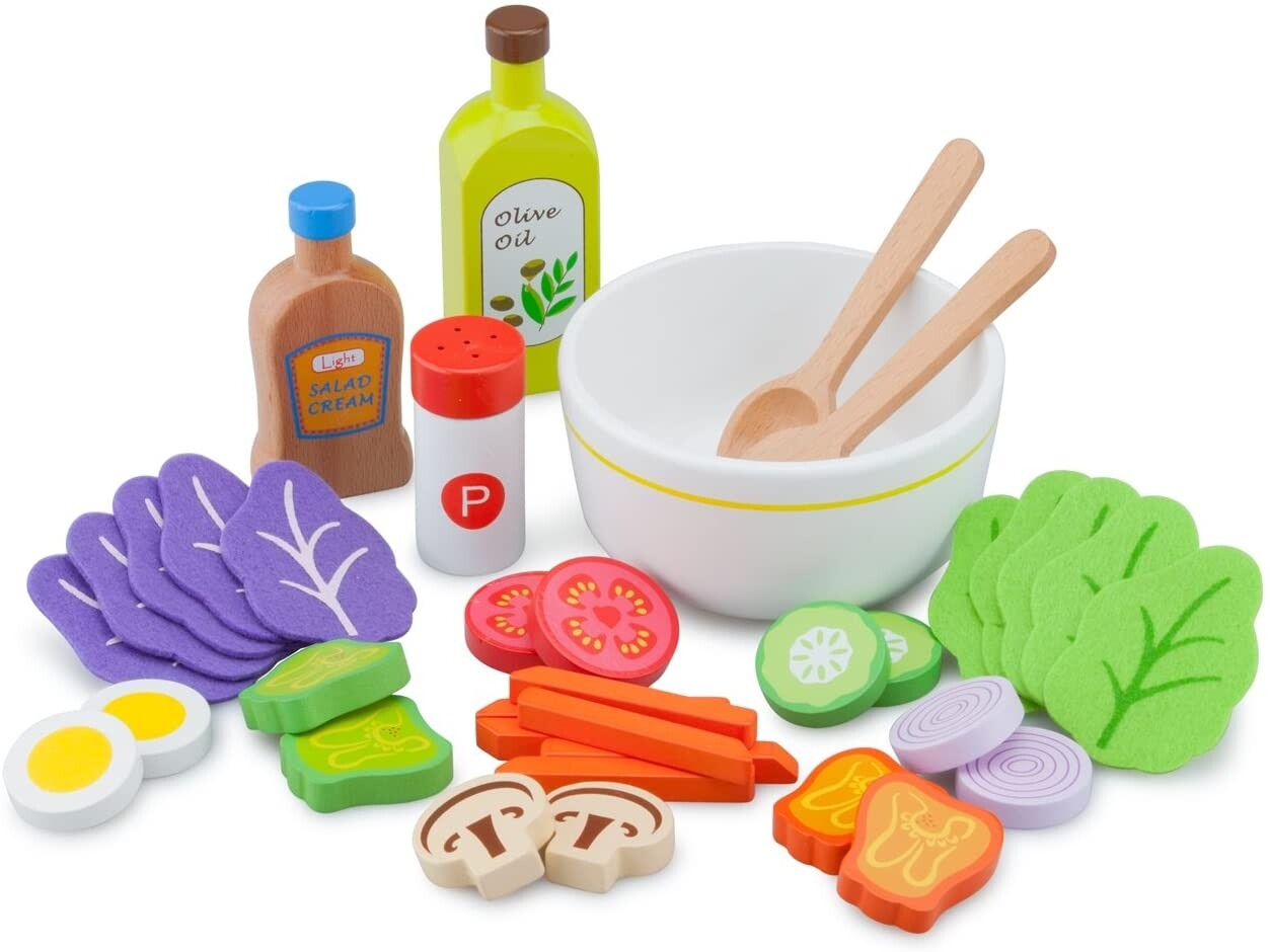 NEW CLASSIC TOYS - Set di crudité in legno -  - NCT10592