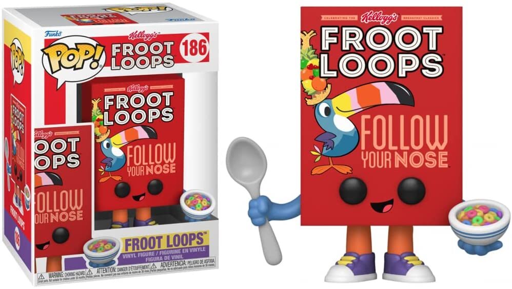 Merchandising Kellogg's: Funko Pop! - Froot Loops Cereal Box (Vinyl Figure 186)