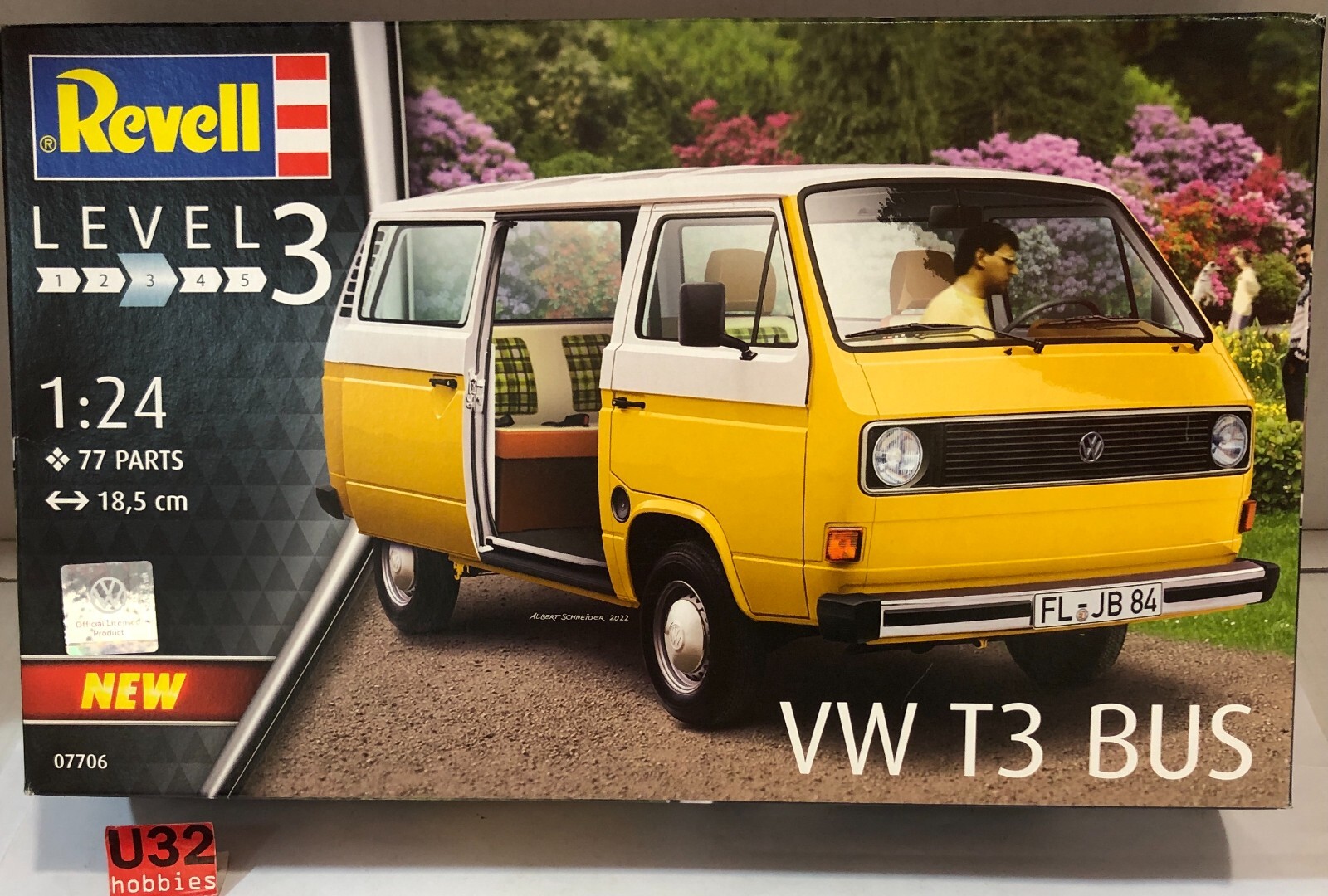 Revell 07706 Kit 1/24 VW Volkswagen T3 Bus
