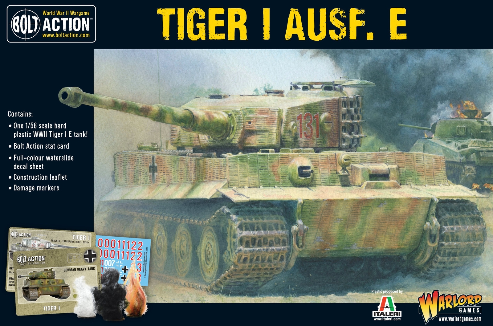 Warlord Games WGB-WM-508, Tiger I Ausf.E, Bolt Action Wargaming Model