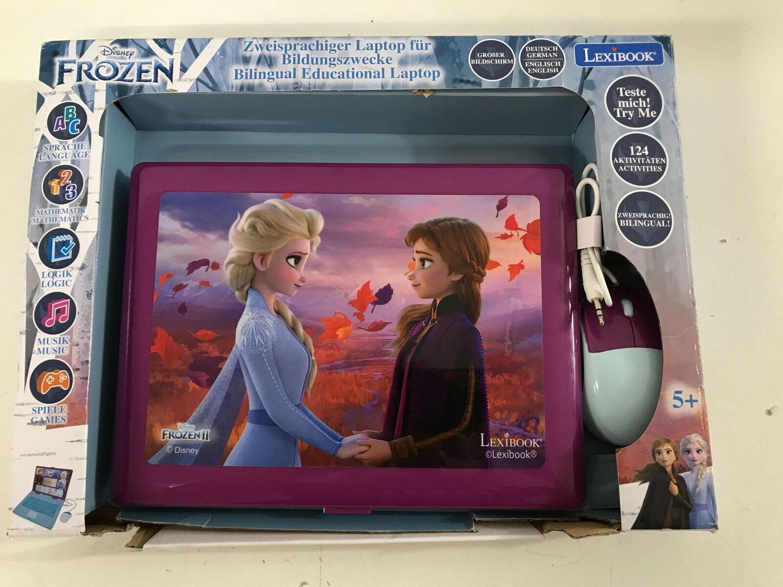 Libro di testo Lexibook Disney Frozen 2 e computer portatile bilingue...