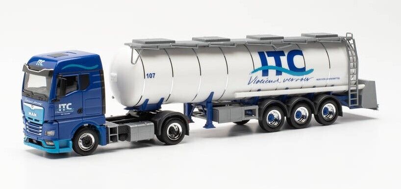 HERPA - MAN TGX GM 4x2 con rimorchio cisterna a 3 assi ITC - 1/87 - HER316064