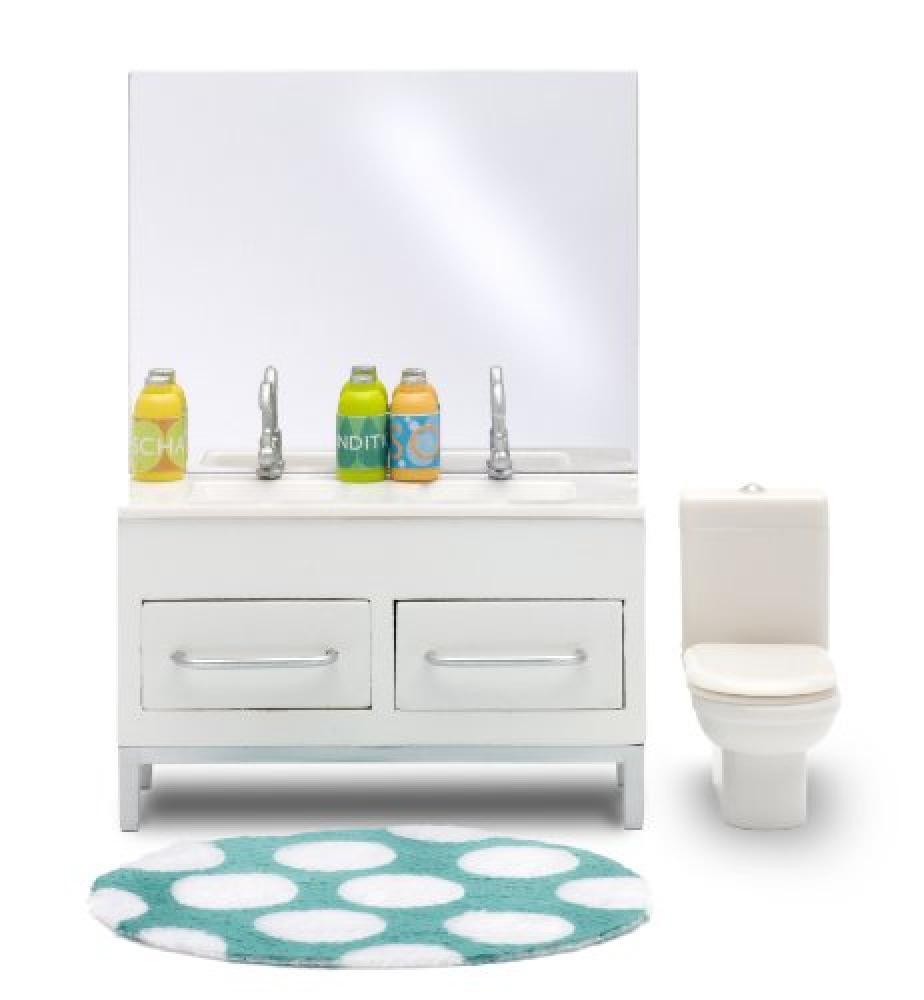 Lundby 60.9007.00 - Stockholm: Set bagno (Mobili per casa delle bambole) - NUOVO