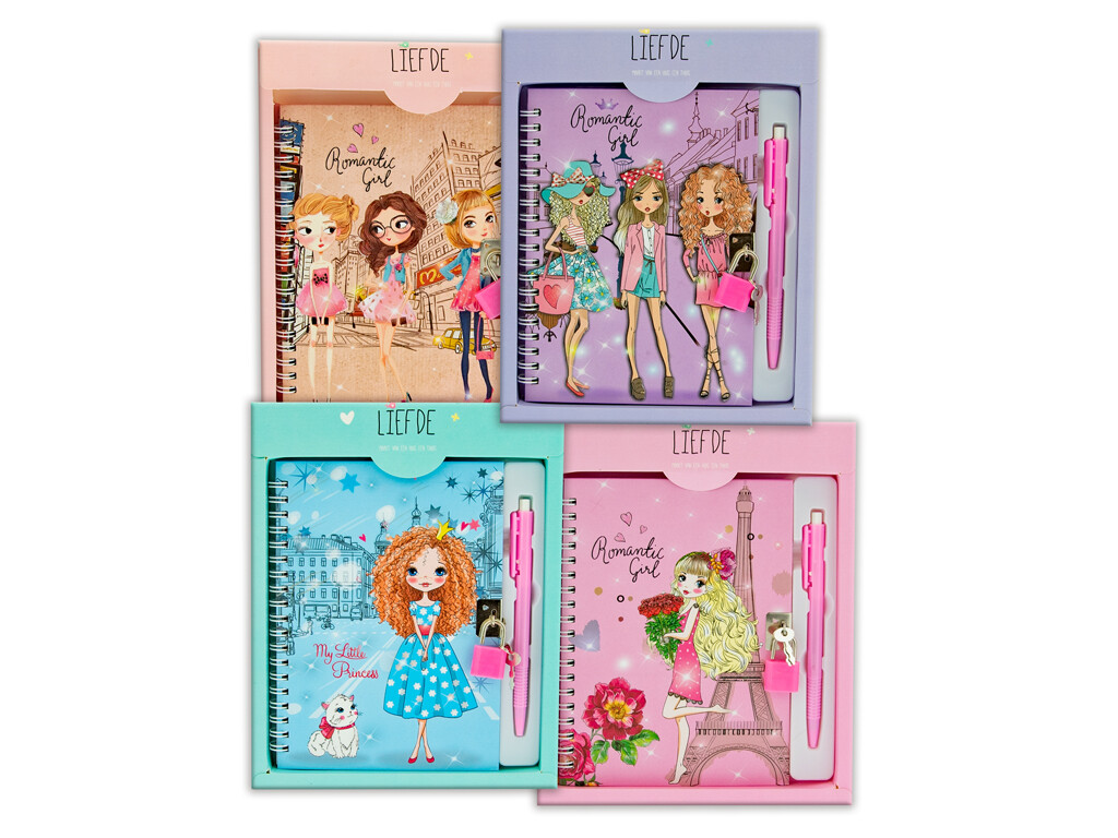 Merchandising Teorema: Miss Signorina - Diario Segreto Fashion Girl Con Penna (A