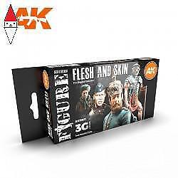 ACRILICO MODELLISMO AK INTERACTIVE FLESH AND SKIN COLORS