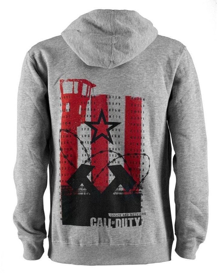 Felpa Con Cerniera Call Of Duty Individuare And Recuperare Grigio Taglia XL (