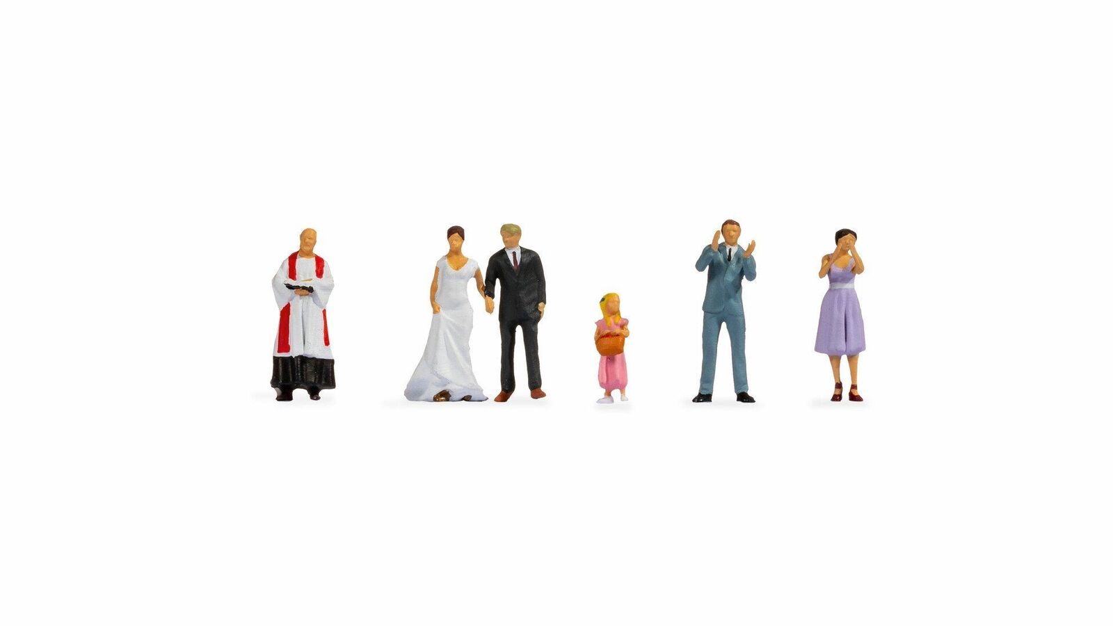 Oo / Ho Gauge Wedding Figures (6) Noch 15862