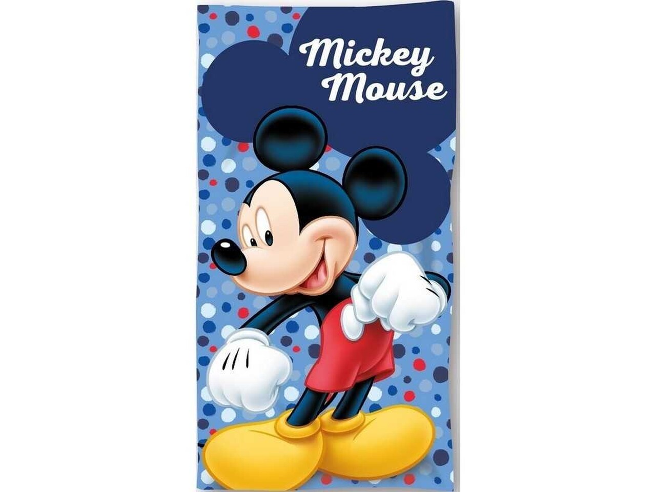 Telo mare Topolino blu in microfibra per bambino 70x140 cm