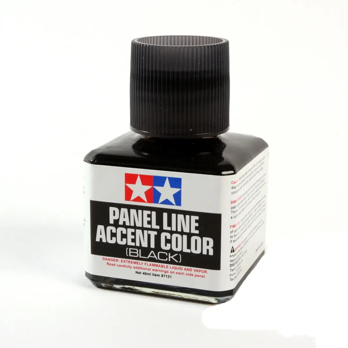 TAMIYA PANEL LINE ACCENT COLOR BLACK COLORE  NERO   ART 87131