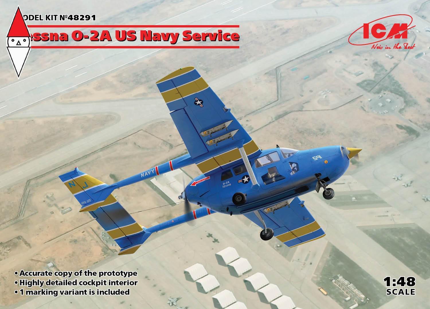ICM 1/48 CESSNA O-2A US NAVY SERVICE