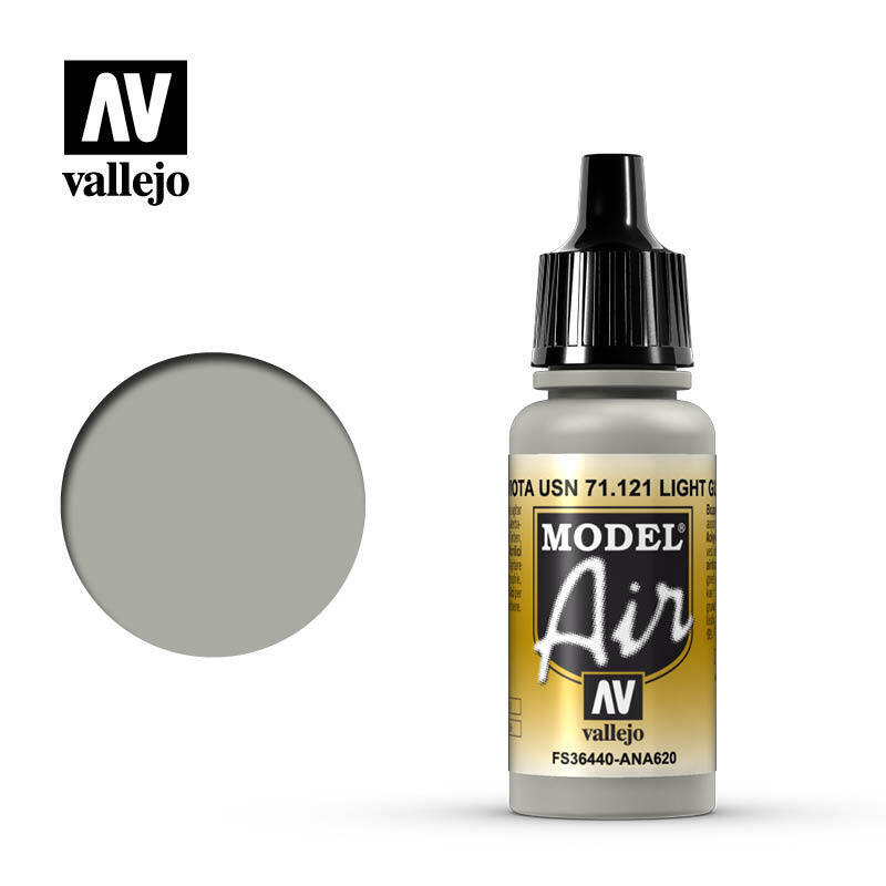 Vallejo Model Air Acrylic Airbrush Acrilico Aerografo 71121 Light Gull Grey