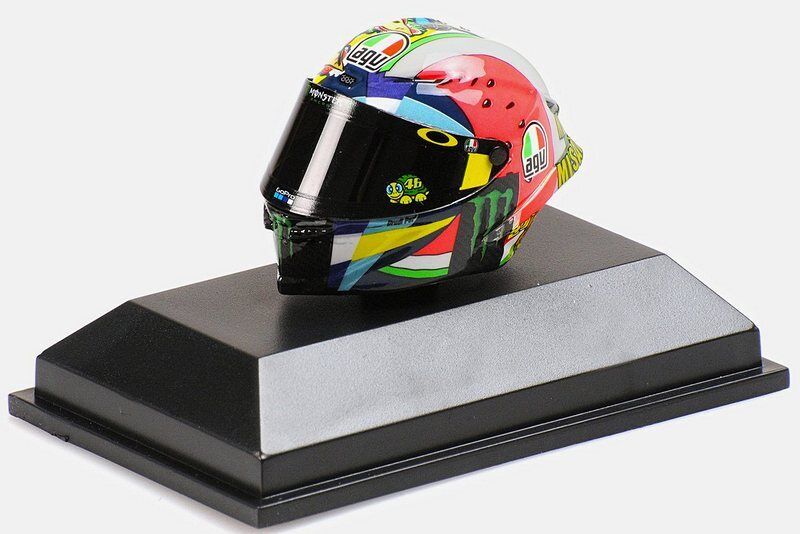 Helmet AGV Valentino Rossi MotoGP Misano 2019 1/8 scale 1:8 MINICHAMPS 399190096