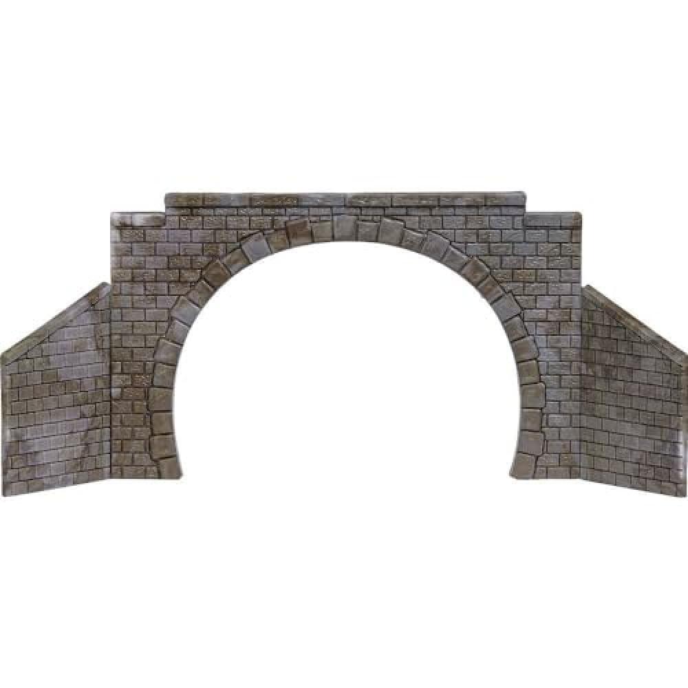 Busch 8841 N, TT Tunnel portale a 2 bini, modello finito - NUOVO