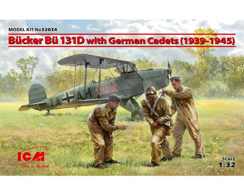 Bucker Bu 131D with German Cadets (1939-1945) 1:32 ICM32034 - icm modellismo