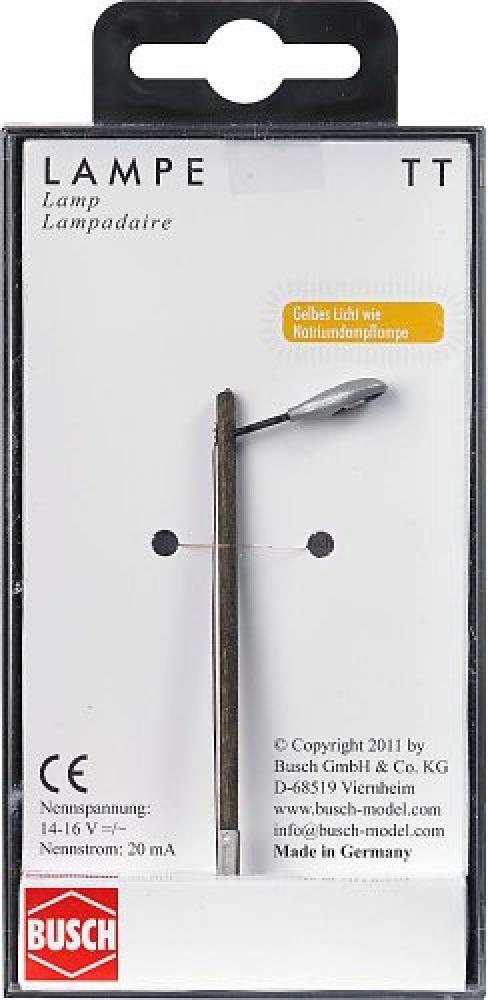 Busch 8734 - Lampada da Strada con Asta in Legno - NUOVO