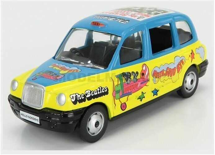 CORGI CC85930 AUSTIN - LONDON TAXI LTI TX4 2014 - THE BEATLES - YELLOW LIGHT BLU