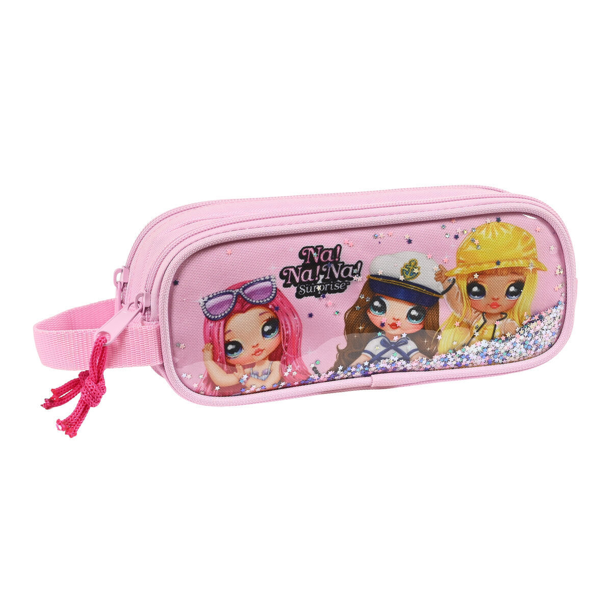 Astuccio Scuola Na!Na!Na! Surprise Sparkles Rosa (21 x 8 x 6 cm)