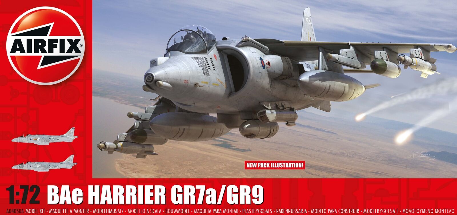 Bae Harrier Gr9 Fighter 1:72 Plastic Model Kit AIRFIX